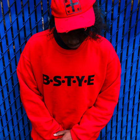 B.S.T.Y.E HAT AND CREW NECK SWEATER