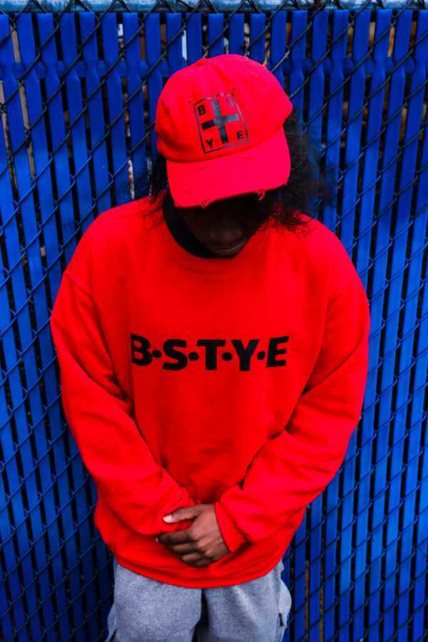 B.S.T.Y.E HAT AND CREW NECK SWEATER