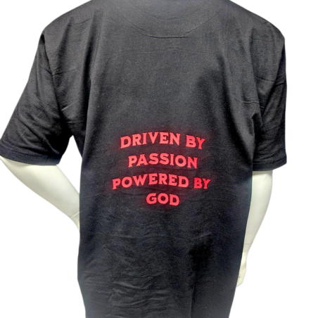 Over-Sized Driven by Passion, Powered by GOD Heavy T-Shirt